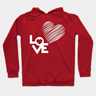 love you for Valentine's Day Hoodie